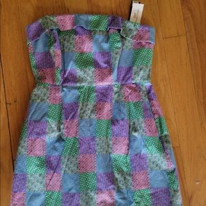 Vineyard Vines Kentucky Derby Patchwork Dress